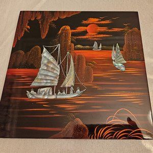 Vintage Phuongnam Lacquerware Wall Hanging